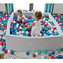 Bollhav - Robust Bollhav - 120X120 Cm - 600 Bollar Ø 7 Cm - Vit, Rosa, Grå,