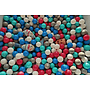 Bollhav - Robust Bollhav - 120X120 Cm - 600 Bollar Ø 7 Cm - Vit, Rosa, Grå,