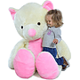 Gosedjur - Stor Nalle - Vit - Mjuk - 155 Cm - Xl