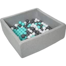 Bollhav - Robust Bollhav - 90X90 Cm - 150 Bollar Ø 7 Cm - Vit, Grå, Turkos,