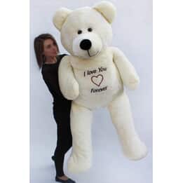 Mjukisdjur - Nalle Xxl - 180 Cm - Love You Forever Vit