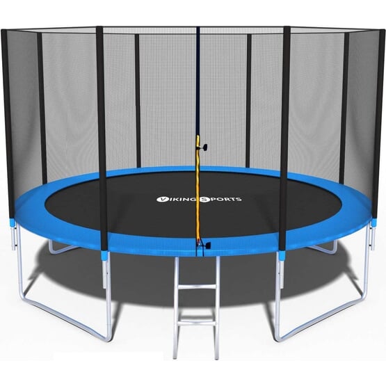 Studsmatta 404 Cm Med Skyddsnät Och Stege - Upp Till 150 Kg