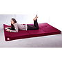 Hopfällbar Madrass Med Kudde - Tvättbart Överdrag - 200Cm X 120Cm X 10Cm - Vinröd