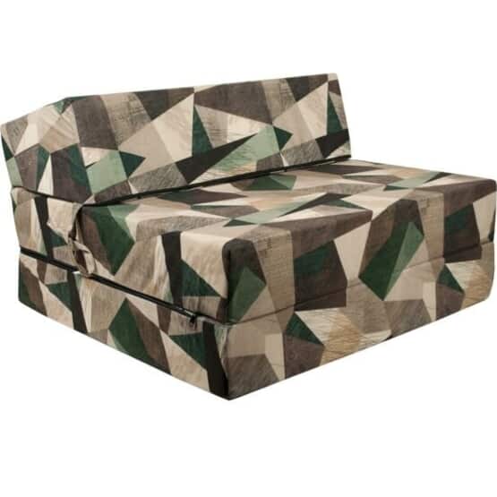 Vikbar Madrass - Tvättbart Överdrag - 200Cm X 90Cm X 15Cm