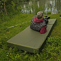 Gästmadrass - Campingmadrass - Fältmadrass - Hopfällbar - 80 X 200 X 10 - Mörkgrön