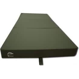 Gästmadrass - Campingmadrass - Fältmadrass - Hopfällbar - 80 X 200 X 10 - Mörkgrön