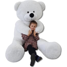 Gosedjur - Stor Nallebjörn 2,2 Meter Vit 220 Cm Xxl