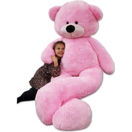 Gosedjur - Stor Nallebjörn 2,2 Meter Rosa 220 Cm Xxl