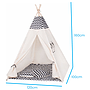 Lektält Tipitält Zebra Wigwam - 100% Bomull