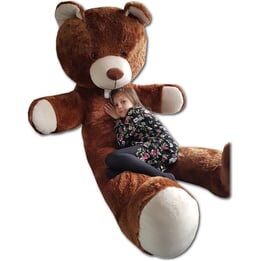 Gosedjur - Stor Nallebjörn - 2 Meter Brun 205 Cm - Xxl
