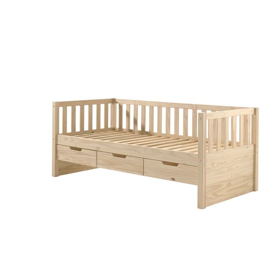 Vipack Fritz Kaptenssäng Med Lådor - Milky Pine