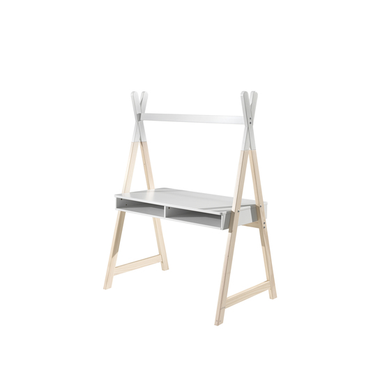 Vipack Skrivbord Kiddy Tipi - Natur/Vit