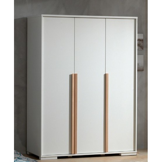 Vipack Garderob 3 Dörrar - London - Vit