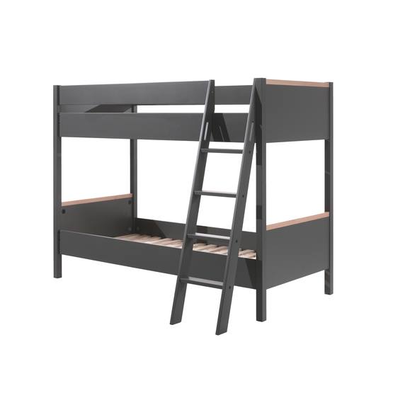 Vipack Våningssäng London - 90x200 Cm - Anthracite