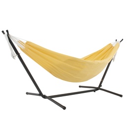 Vivere - Polyester Hammock With Stand (250 Cm) - Hängmatta Dubbel - Yellow