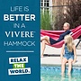 Vivere - Polyester Hammock With Stand (250 Cm) - Hängmatta Dubbel -  Hot Pink