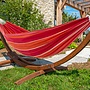 Vivere - Cotton Hammock With Solid Pine Stand (260 Cm) - Hängmatta Dubbel - Mimosa