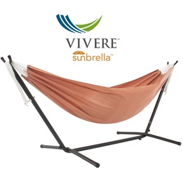 Vivere - Sunbrella Hammock With Stand (250 Cm) - Hängmatta Dubbel - Coral