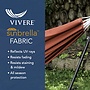 Vivere - Sunbrella Hammock With Stand (250 Cm) - Hängmatta Dubbel - Crimson