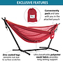 Vivere - Mesh Hammock With Stand (250 Cm) - Punch/Peach