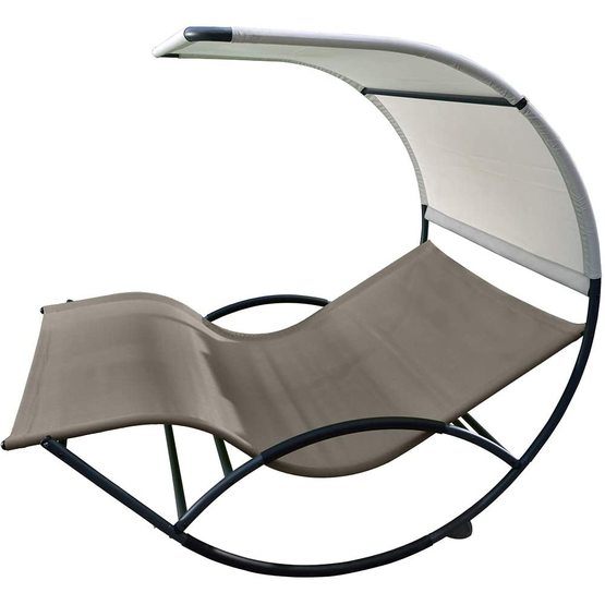 Vivere - Double Chaise Rocker - Aluminum