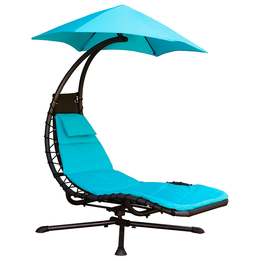Solstol 360 Grader Med Solskydd - True Turkos
