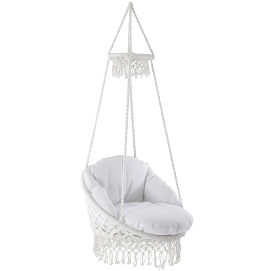 Vivere – Hängstol – Polyester Macrame Deluxe Chair With Fringe