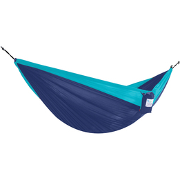 Vivere - Resehängmatta - Dubbel - Navy/Turquoise