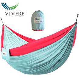 Vivere - Resehängmatta - Dubbel - Celeste/Rose
