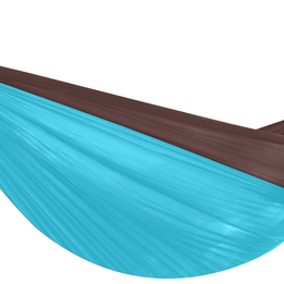 Vivere - Resehängmatta - Dubbel - Chocolate/Turquoise