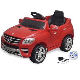 Elbil För Barn Mercedes Benz Ml350 Med Fjärrkontroll Röd 6 V