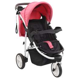 Sittvagn 3 Hjul Rosa Och Svart