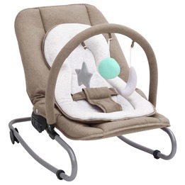Babysitter Taupe Stål - Vit Dyna