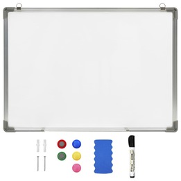 Magnetisk Whiteboard Vit 90X60 Cm Stål