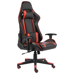 Snurrbar Gamingstol Röd/Svart Pvc