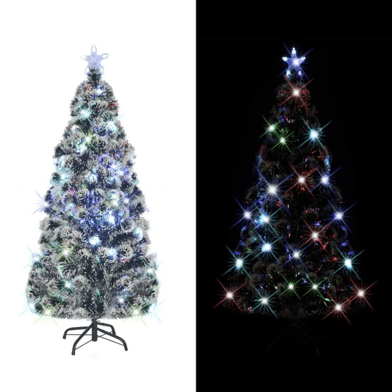 Plastgran Med Fot Och Led 150 Cm Fiberoptik