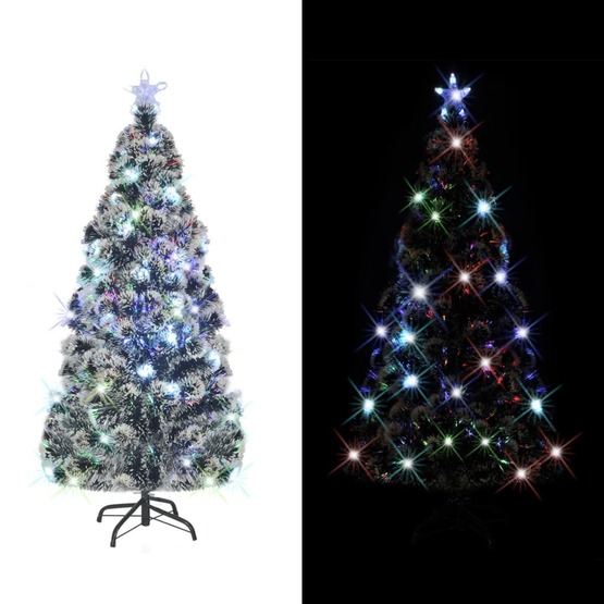 Plastgran Med Fot Och Led 210 Cm Fiberoptik