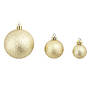 Julgranskulor 100 Delar Set 3/4/6 Cm Guld