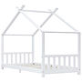 Barnsäng Vit Massiv Furu 90X200 Cm - 1