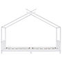 Barnsäng Vit Massiv Furu 90X200 Cm - 1