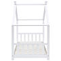 Barnsäng Vit Massiv Furu 90X200 Cm - 1