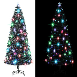 Plastgran Med Fot Och Led 240 Cm Fiberoptik