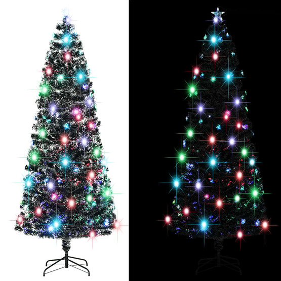 Plastgran Med Fot Och Led 240 Cm Fiberoptik