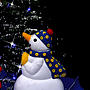 Julgran Med Snö Och Paraplybas Blå 170 Cm Pvc