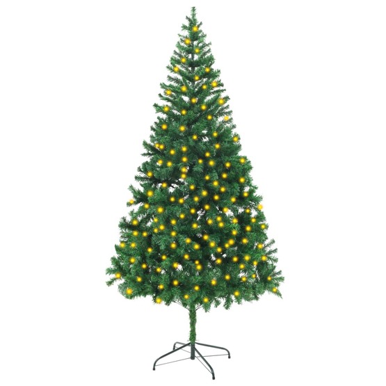 Plastgran Med Led 210 Cm 910 Grenar