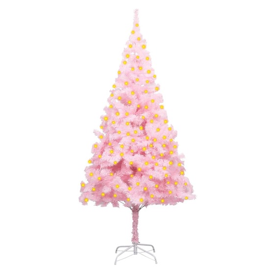 Plastgran Med Fot Och Led Rosa 180 Cm Pvc