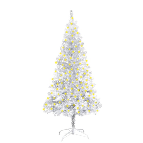 Plastgran Med Fot Och Led Silver 150 Cm Pet