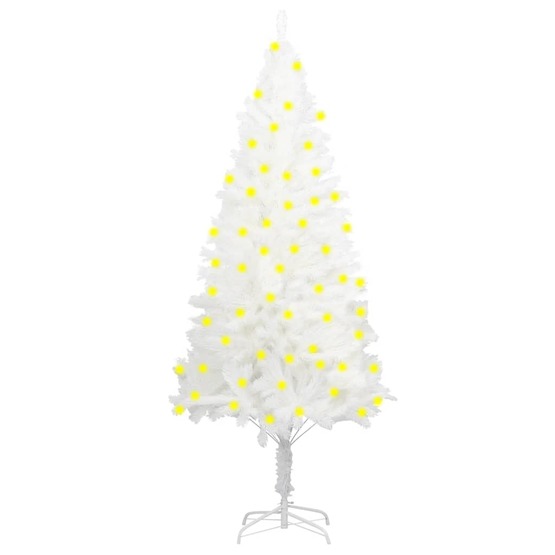 Plastgran Med Led Vit 180 Cm