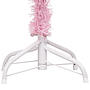 Plastgran Med Led Och Julgranskulor Rosa 120 Cm Pvc