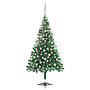 Plastgran Med Led Och Julgranskulor 120 Cm 230 Grenar